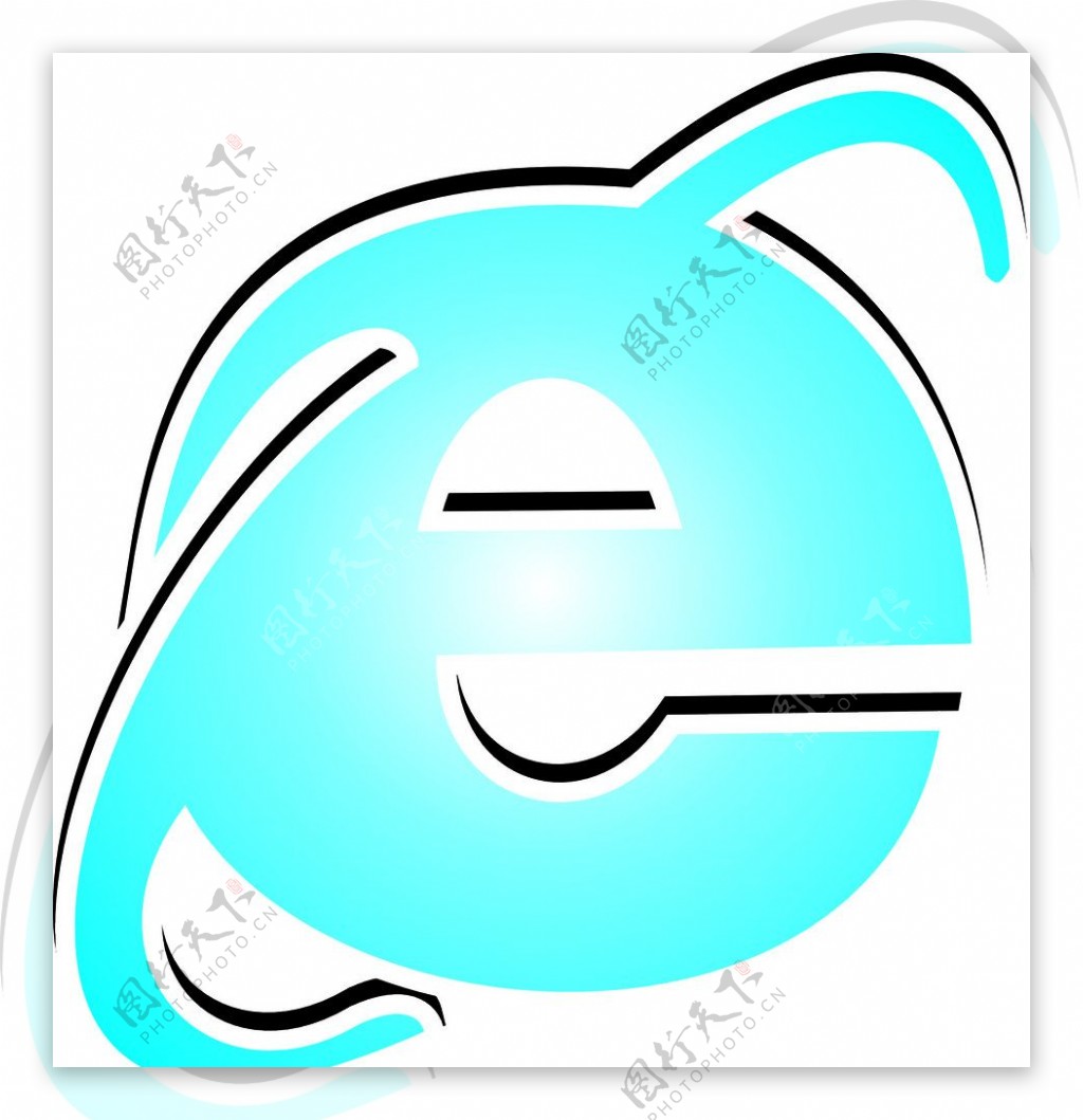 电脑E标志图片