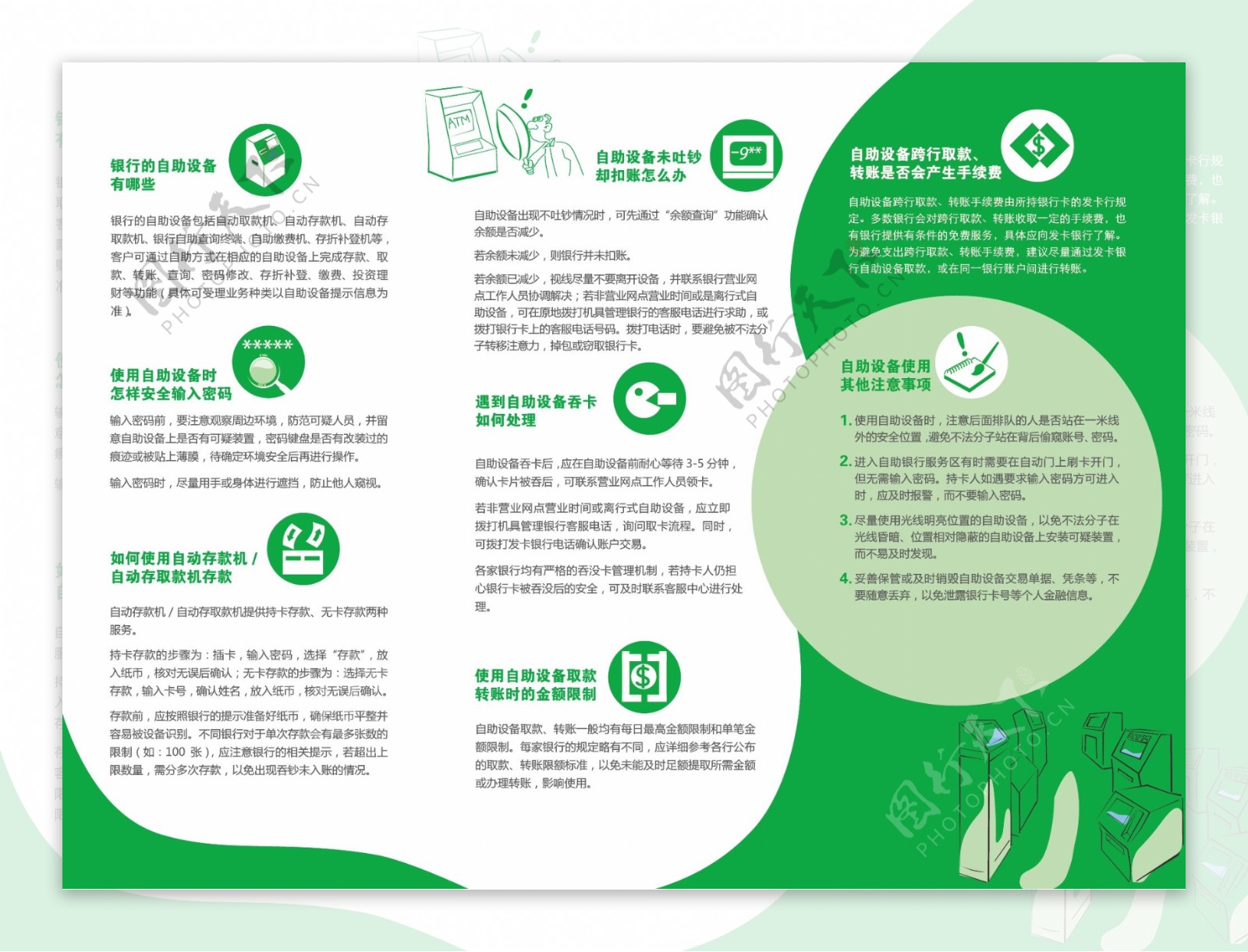 金融自助设备DM单图片