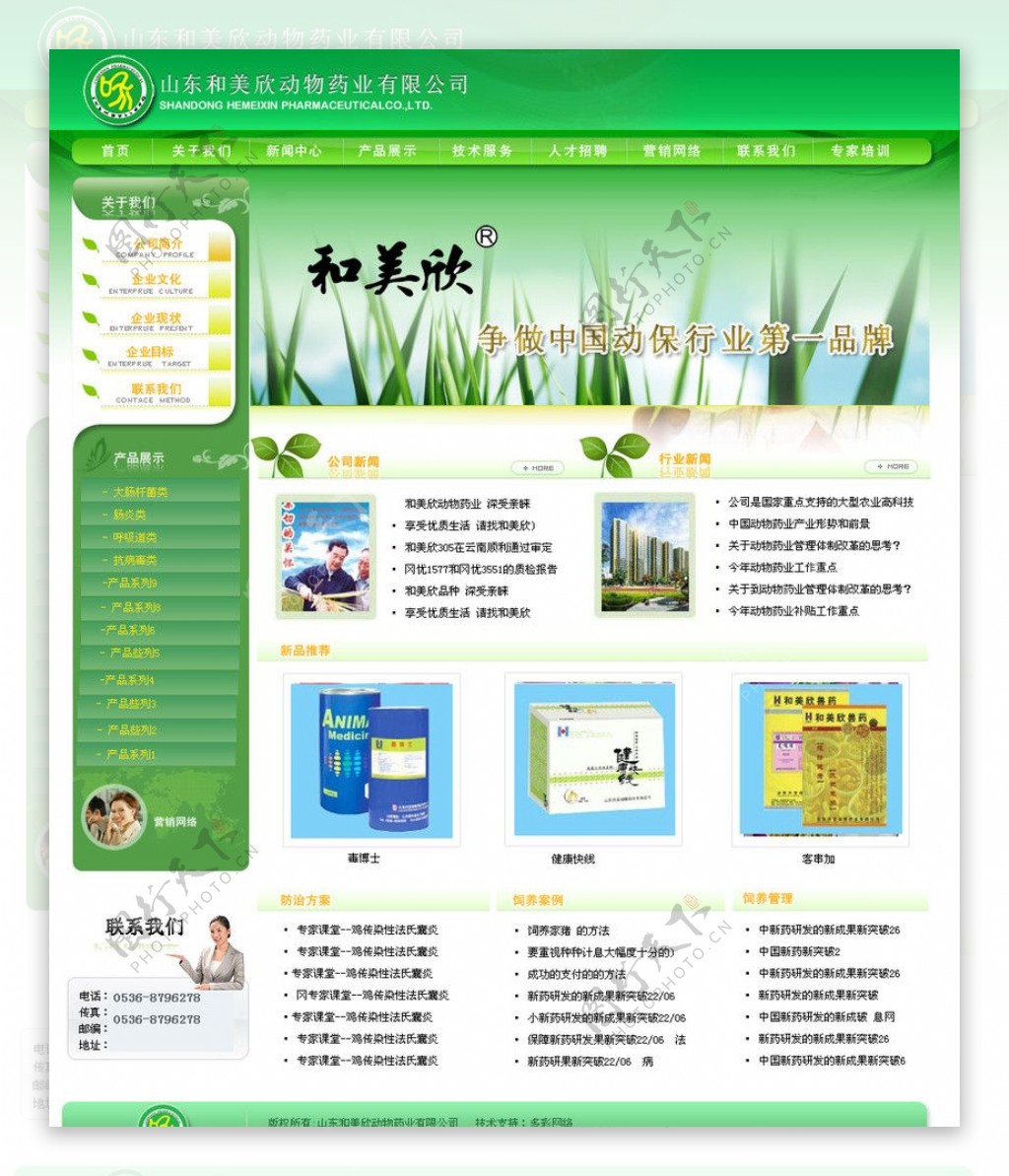 绿色网站首页图片