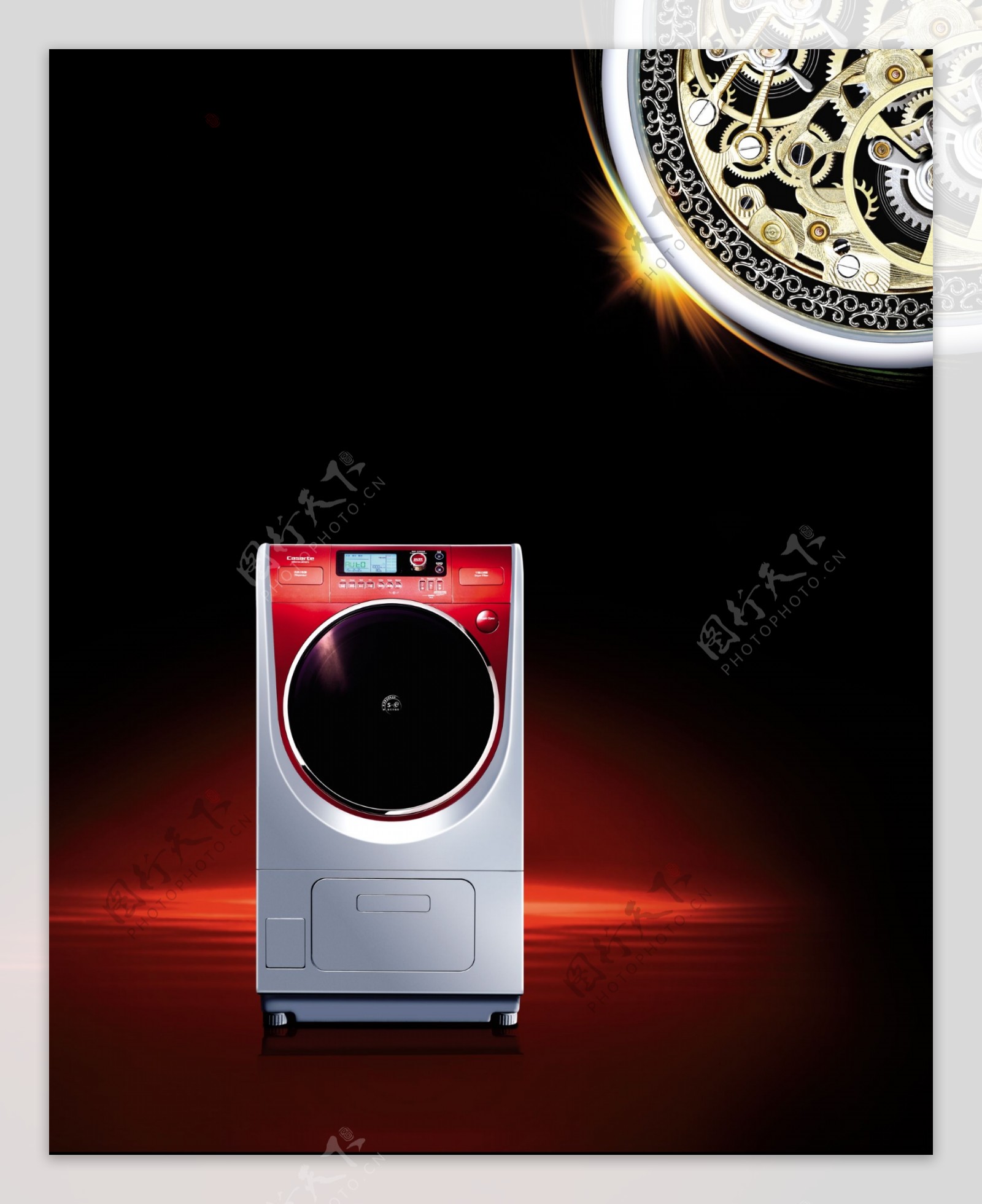 洗衣机广告背景图片