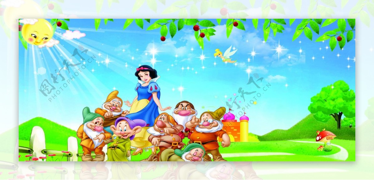 白雪公主与七个小矮人图片