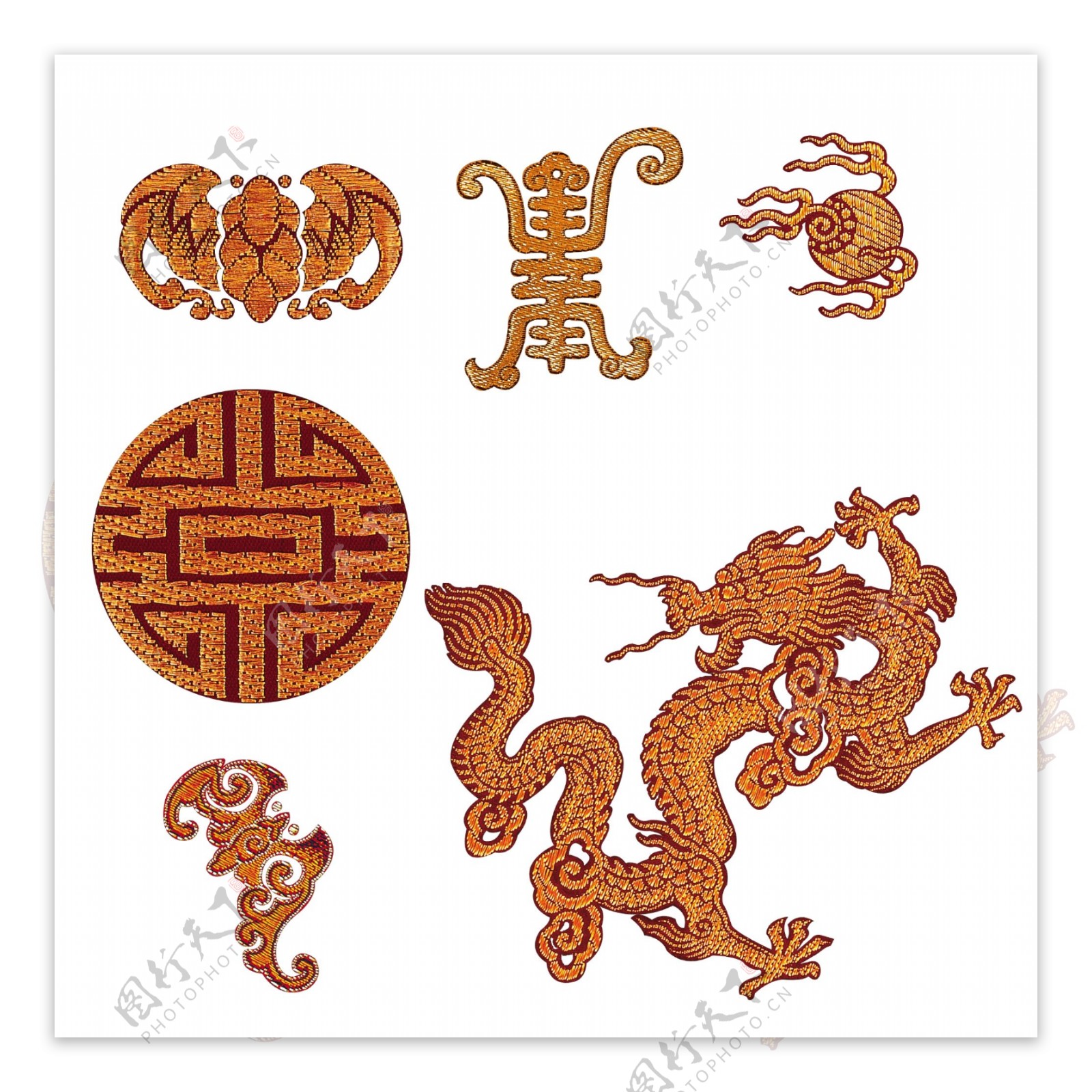 中国风刺绣图案图片