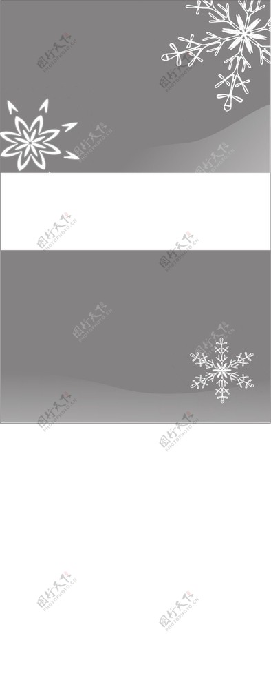 雪花样式名片素材图片