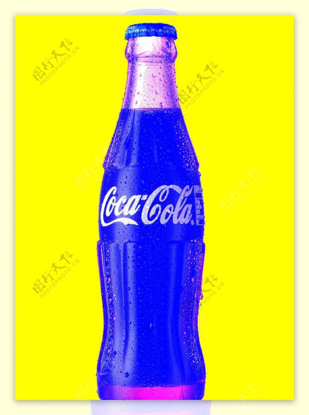 台湾版本可口可乐192ML玻璃回收瓶实物广告素材图图片