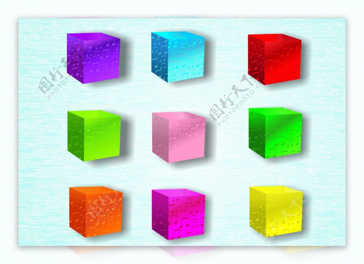 水晶立方块图片