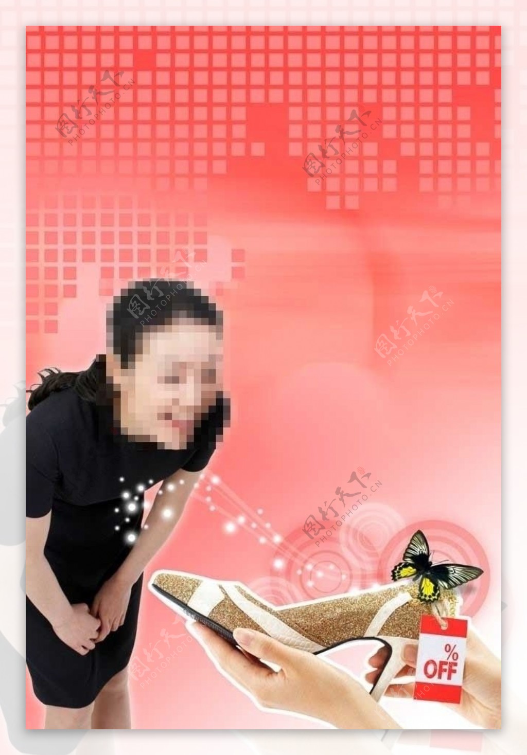 女鞋购物海报图片