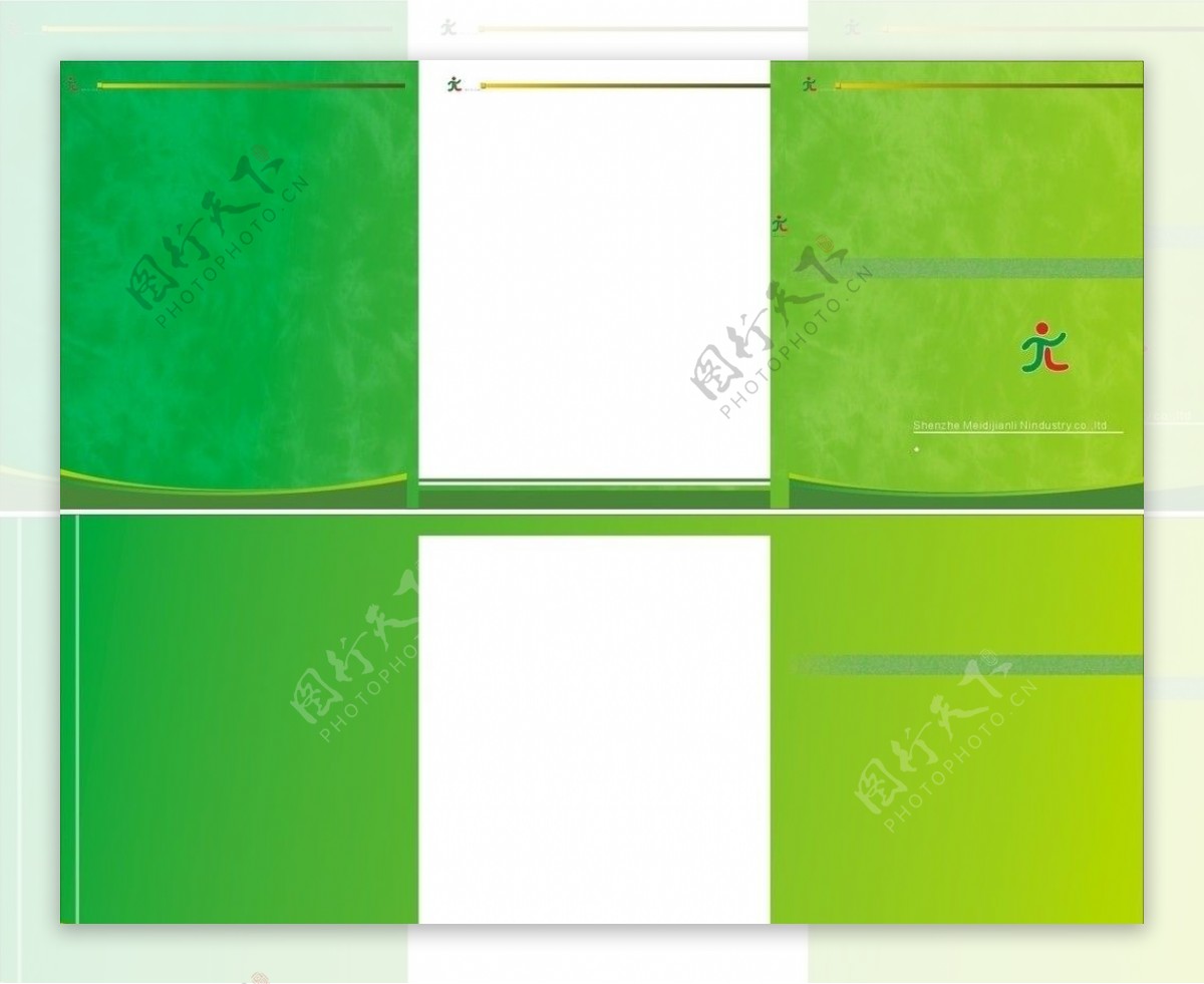 画册设计花纹底色绿色图片