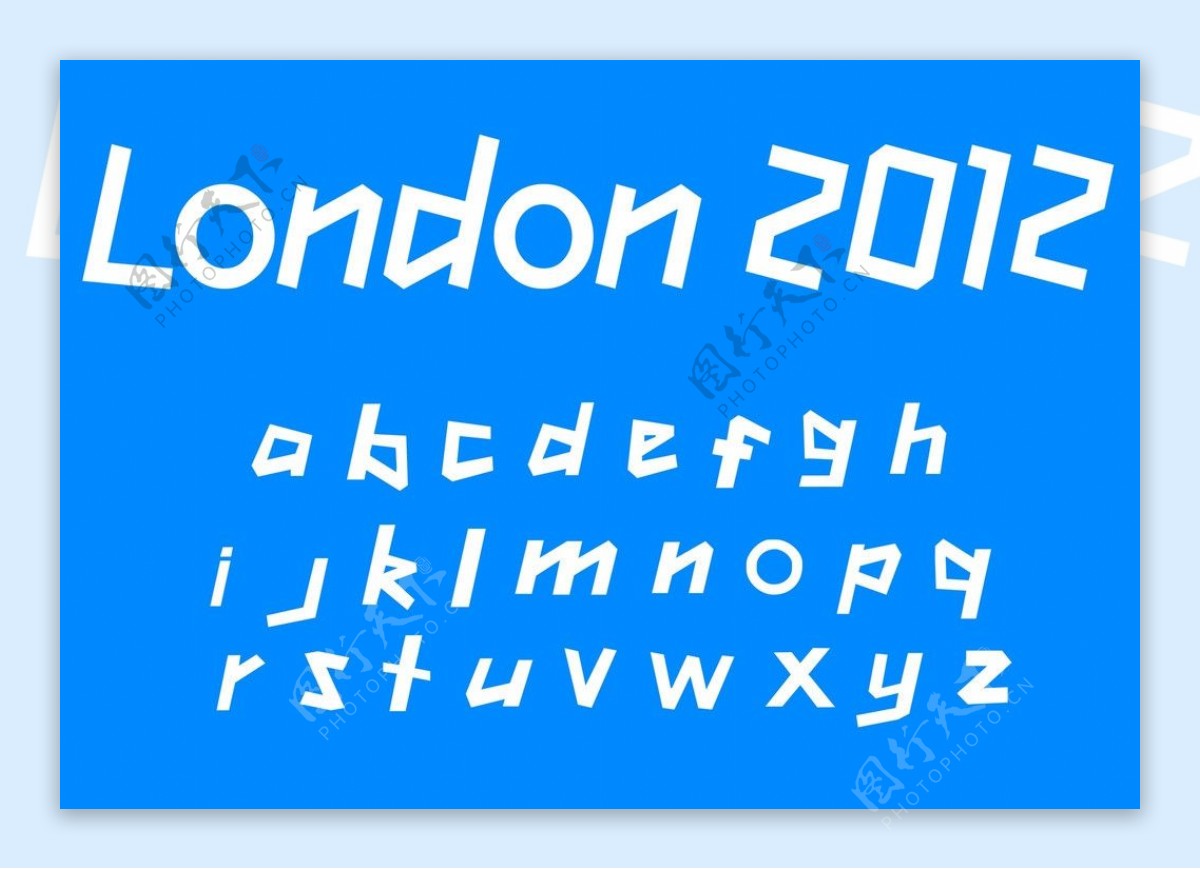 伦敦奥运英文字体图片