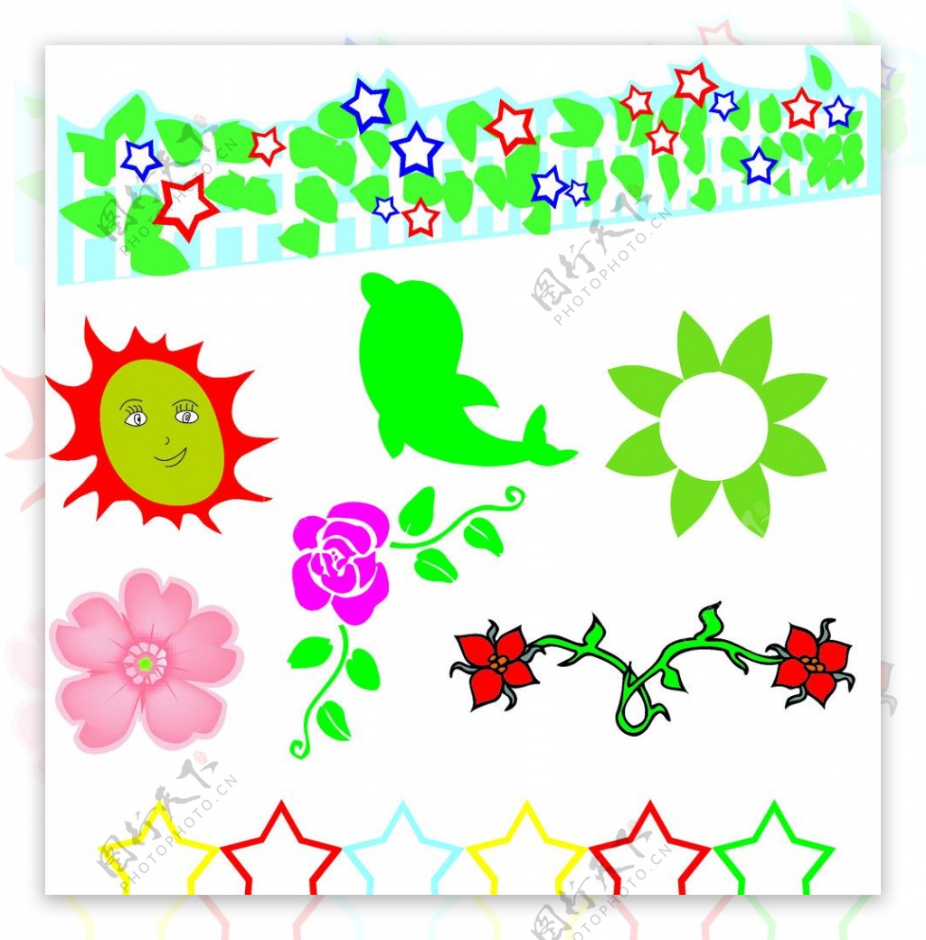 幼儿园教室布置花朵图片