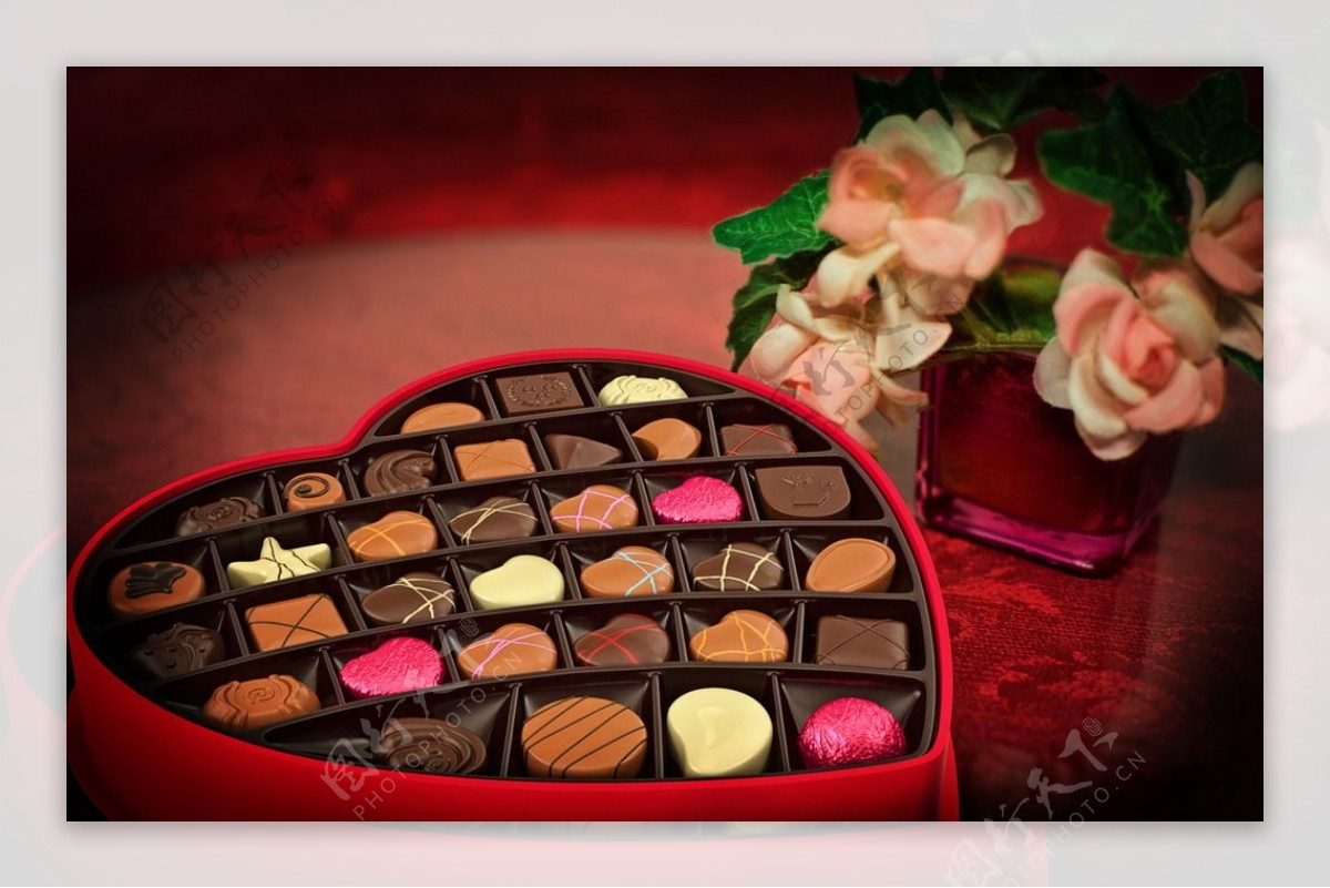 心形巧克力礼盒