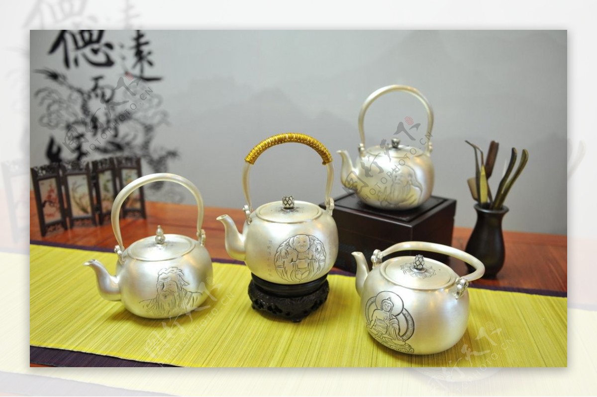 银品银壶茶具