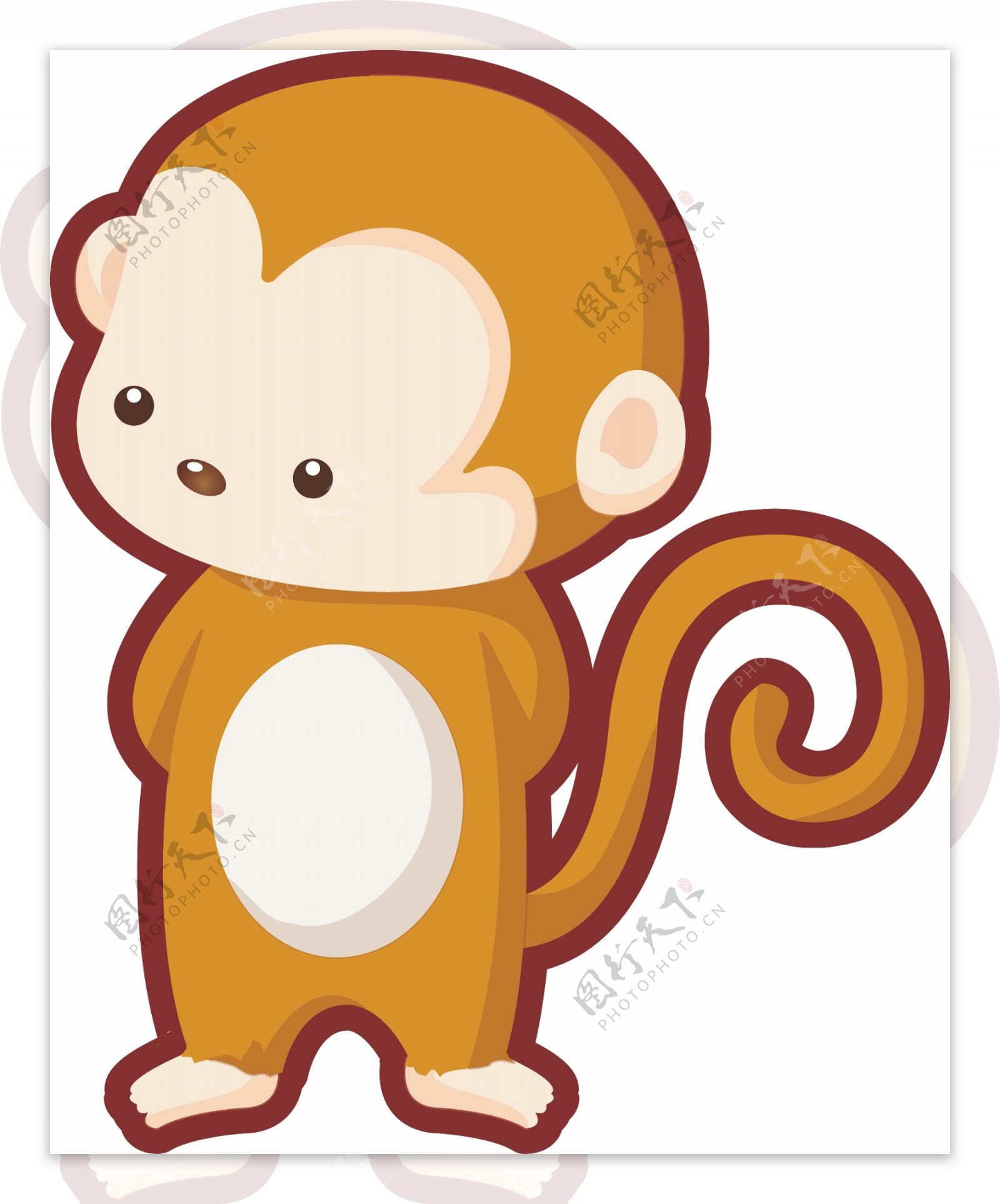 中国猴子新年 向量例证. 插画 包括有 单独的, 聚会所, 金子, 新建, 占星术, 东部, 例证, 问候 - 65151795