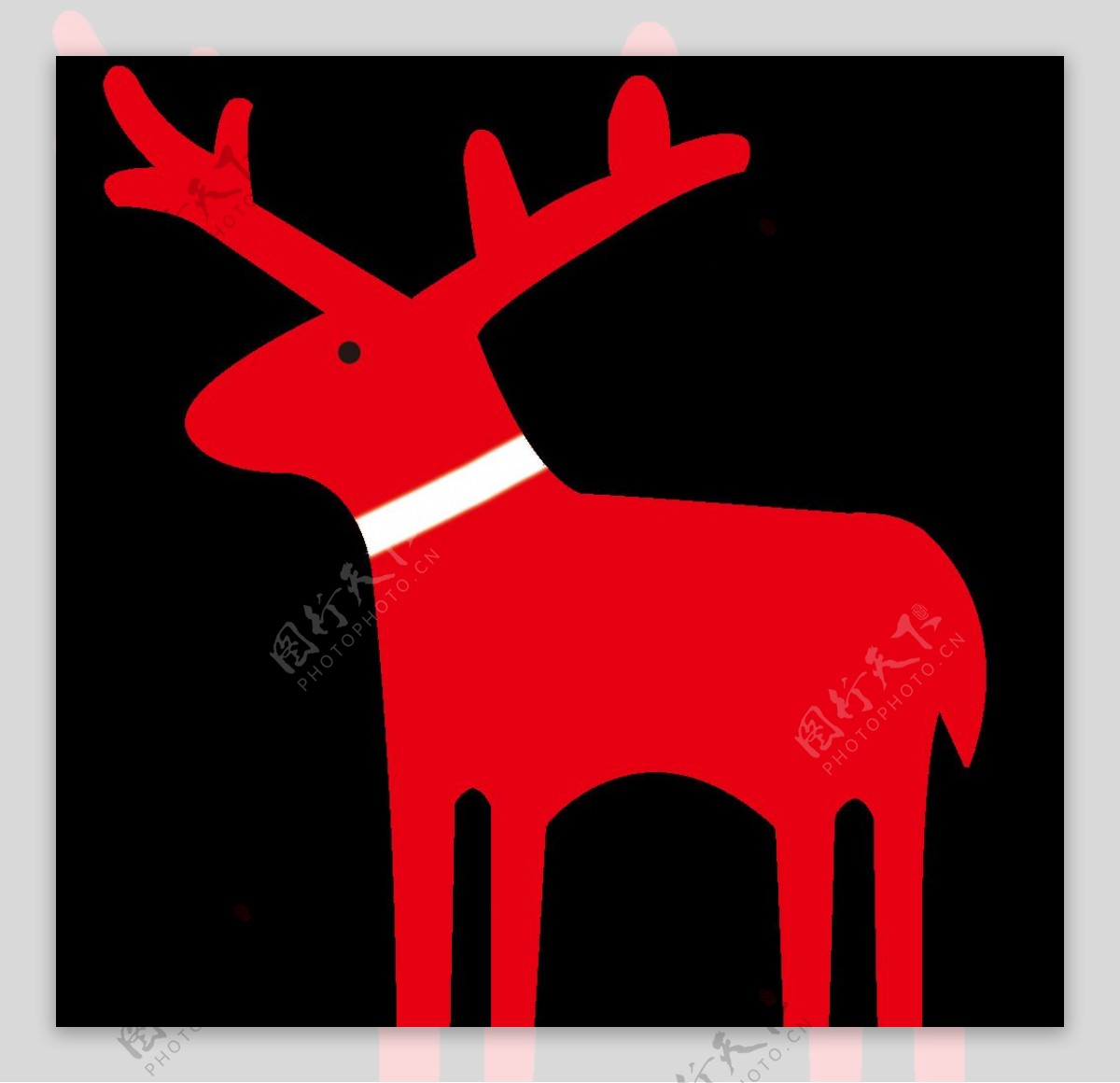 圣诞节卡通小鹿模型
