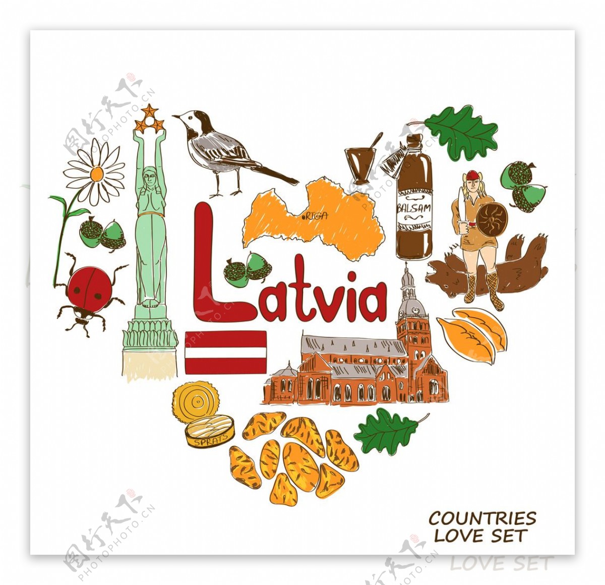 拉脱维娅国家元素
