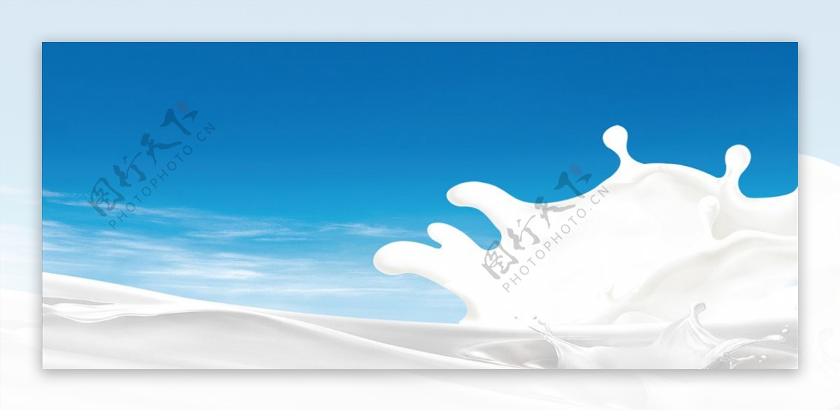 牛奶广告背景设计
