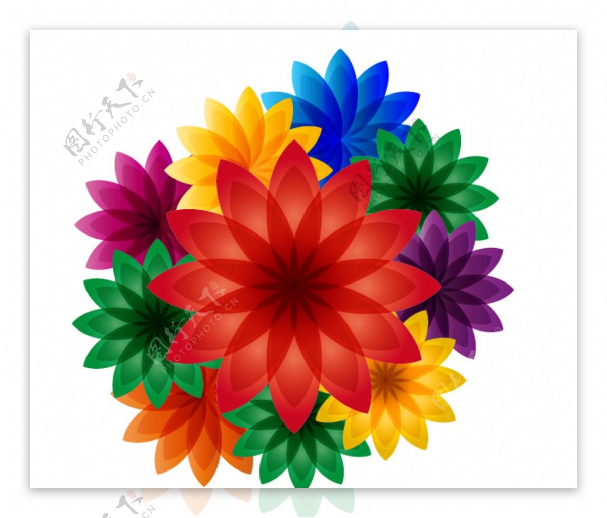 色彩绚丽的装饰花球