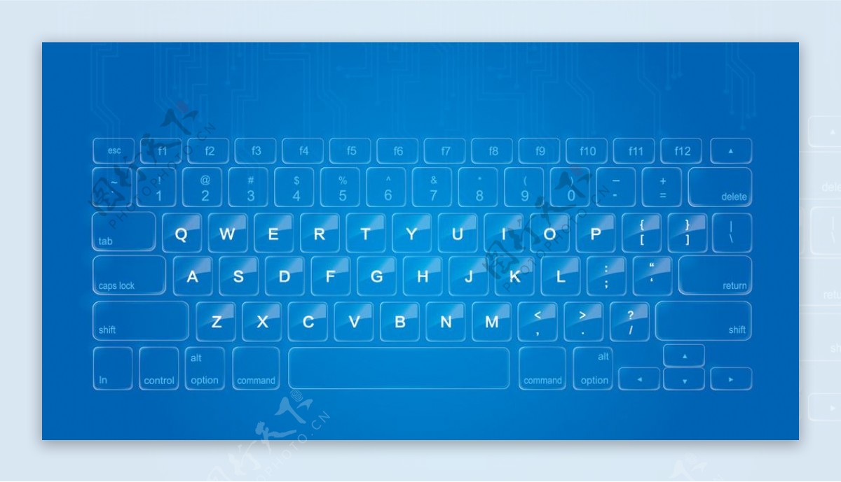 透明键盘