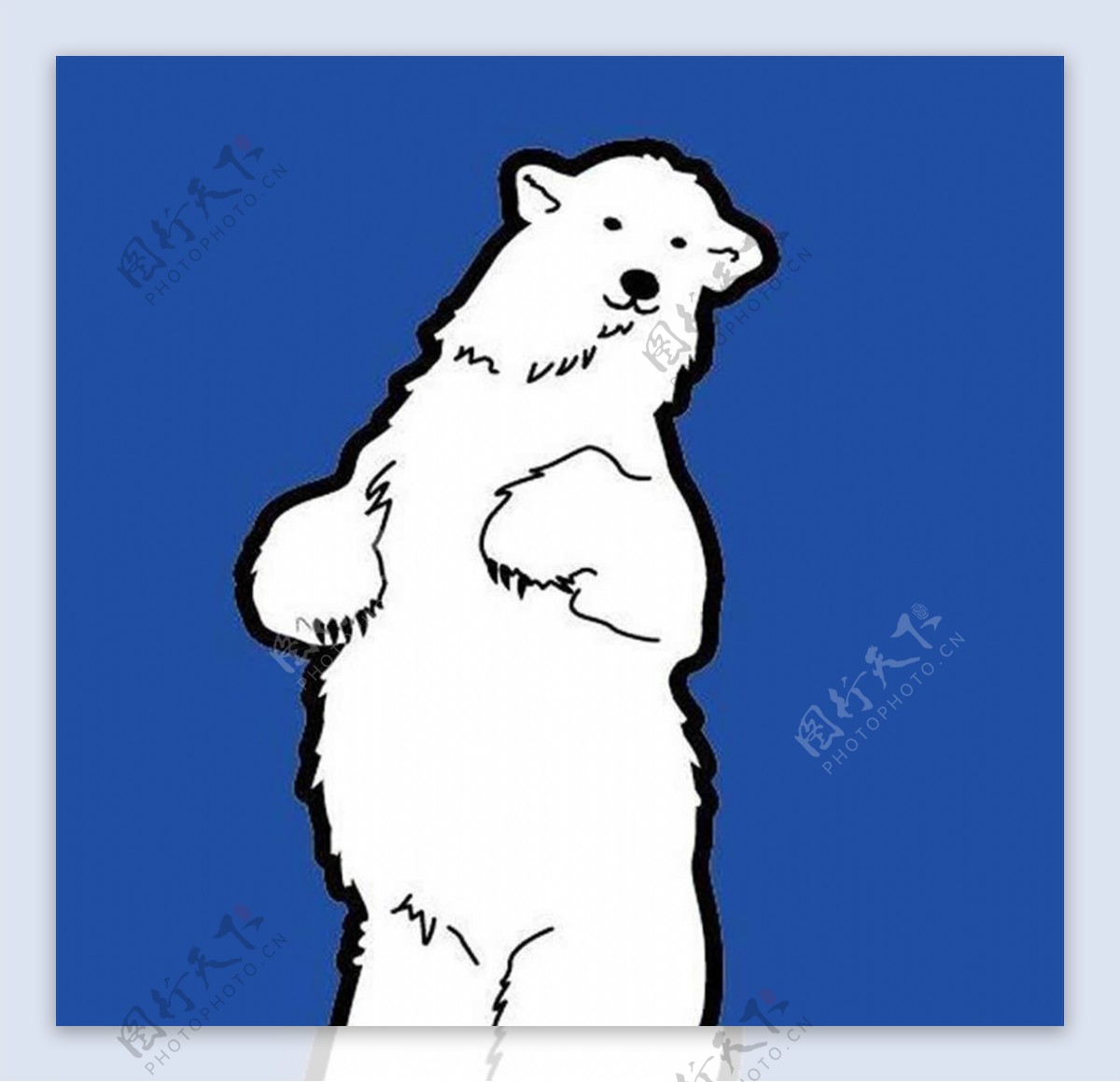 冰块上的北极熊模板源文件宣传活
