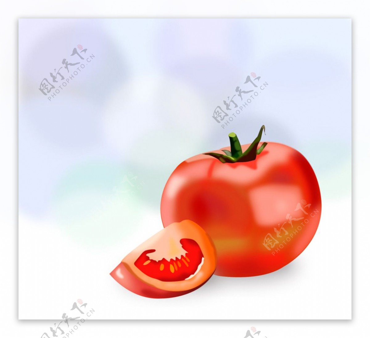 3D西红柿矢量素材