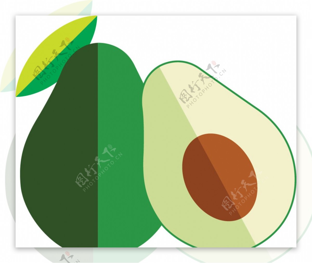 木瓜水果卡通矢量素材