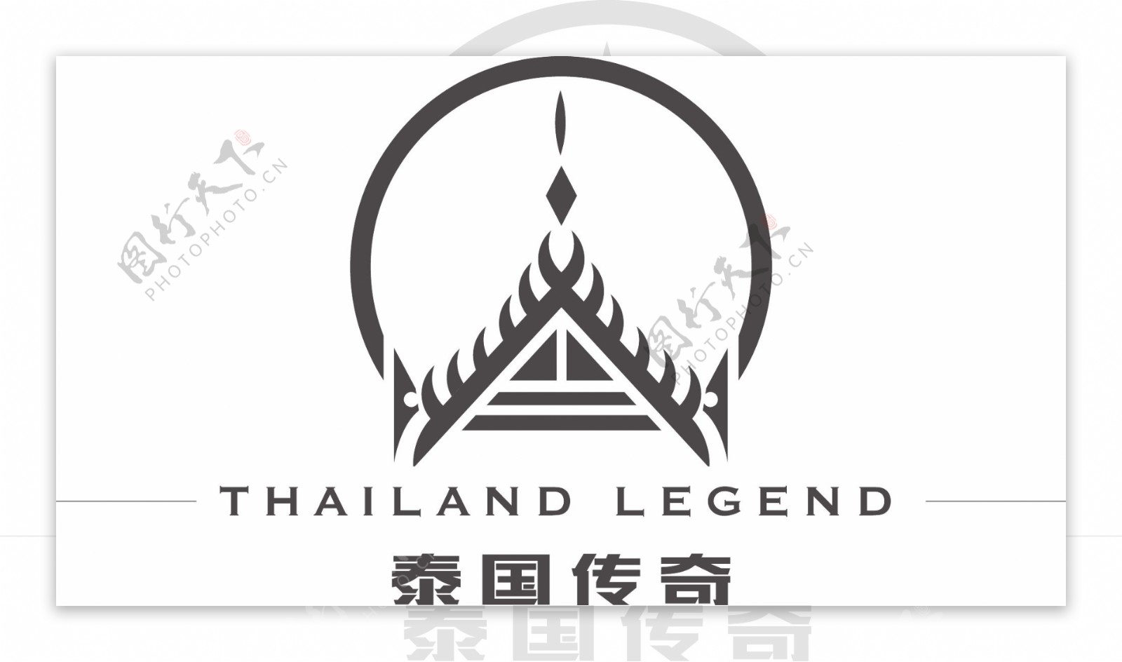 泰国传奇泰式logo建筑