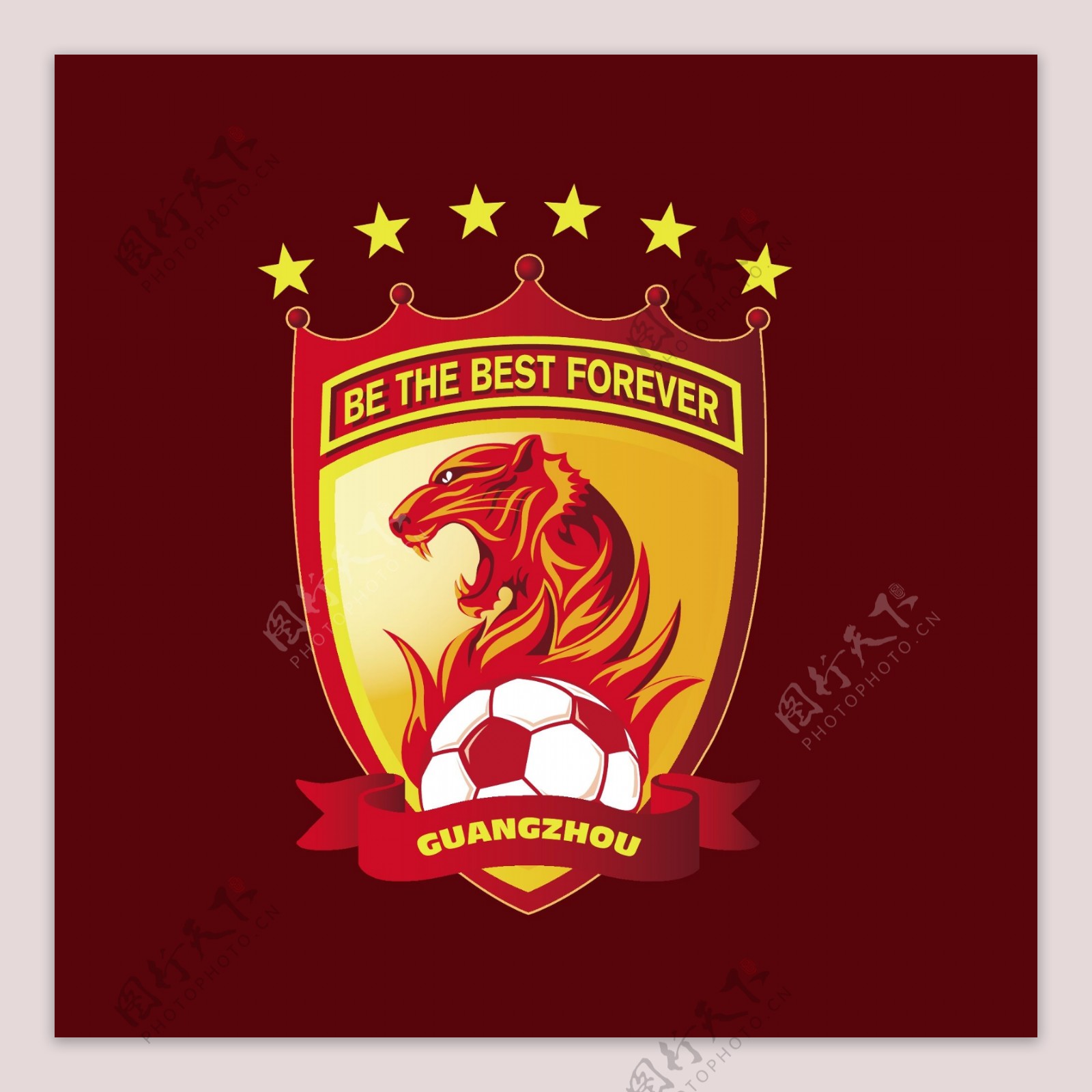 矢量6组足球运动标志设计图片_Logo_LOGO标识-图行天下素材网