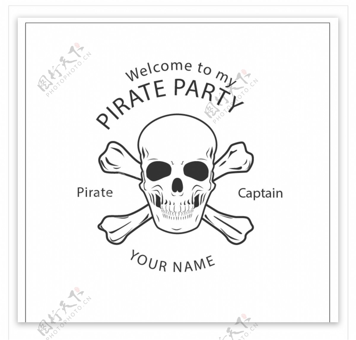 海盗党标识设计