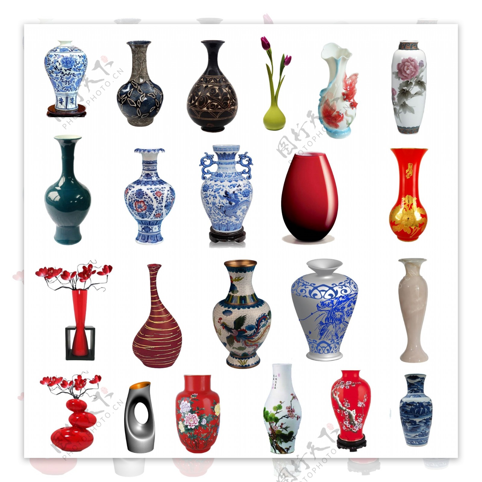 花瓶素材陶瓷花瓶