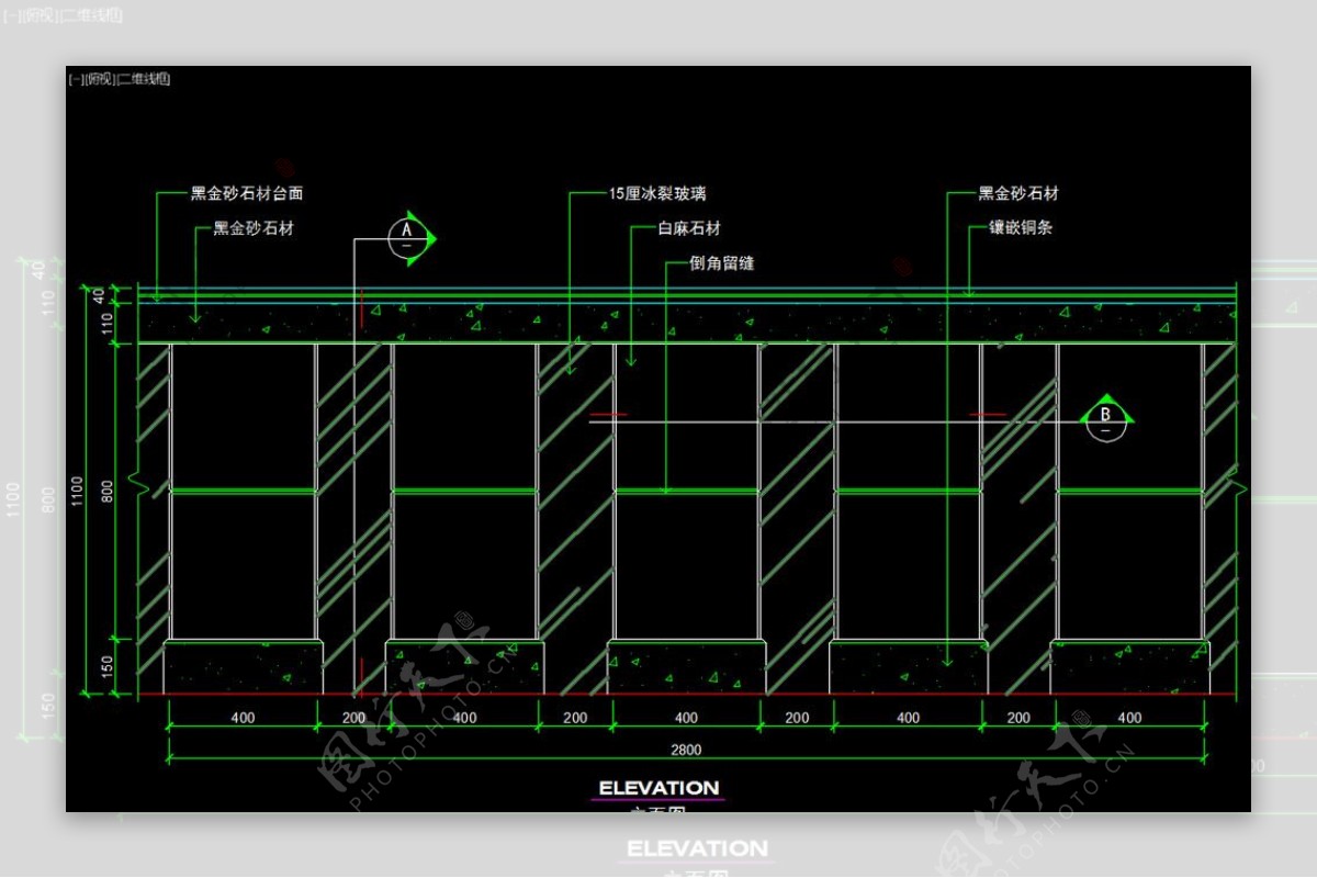 室内图块工装构件元素