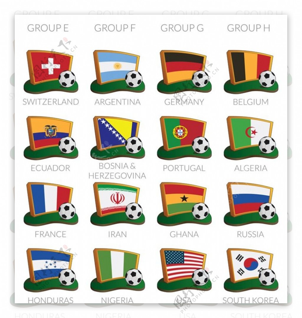 世界杯参赛国家国旗