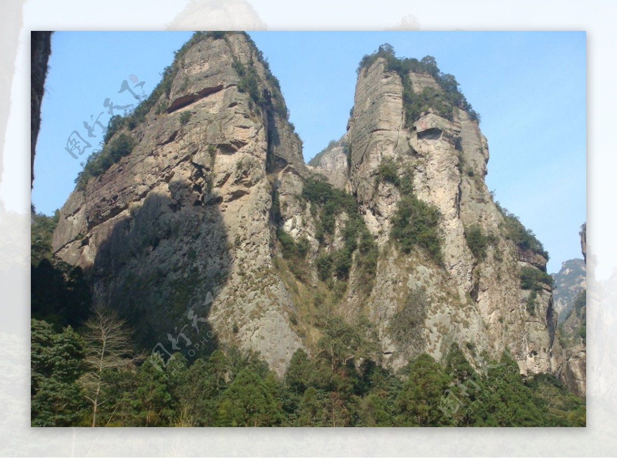 雁荡山山峰