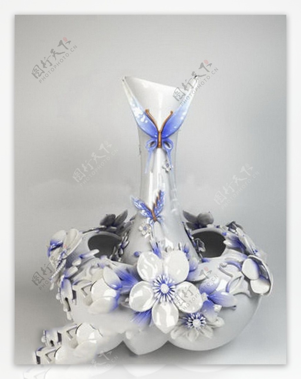 室内瓷器花瓶模型
