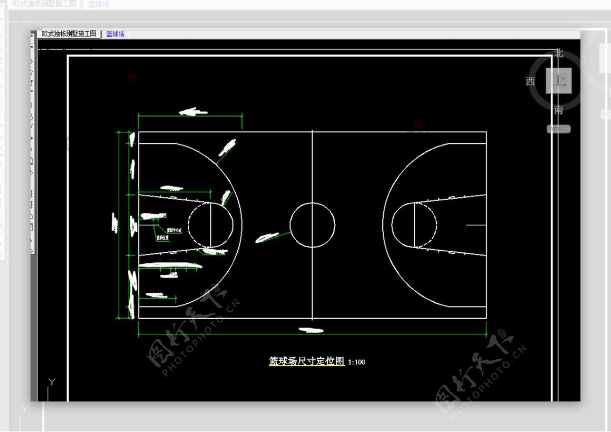 篮球场施工图