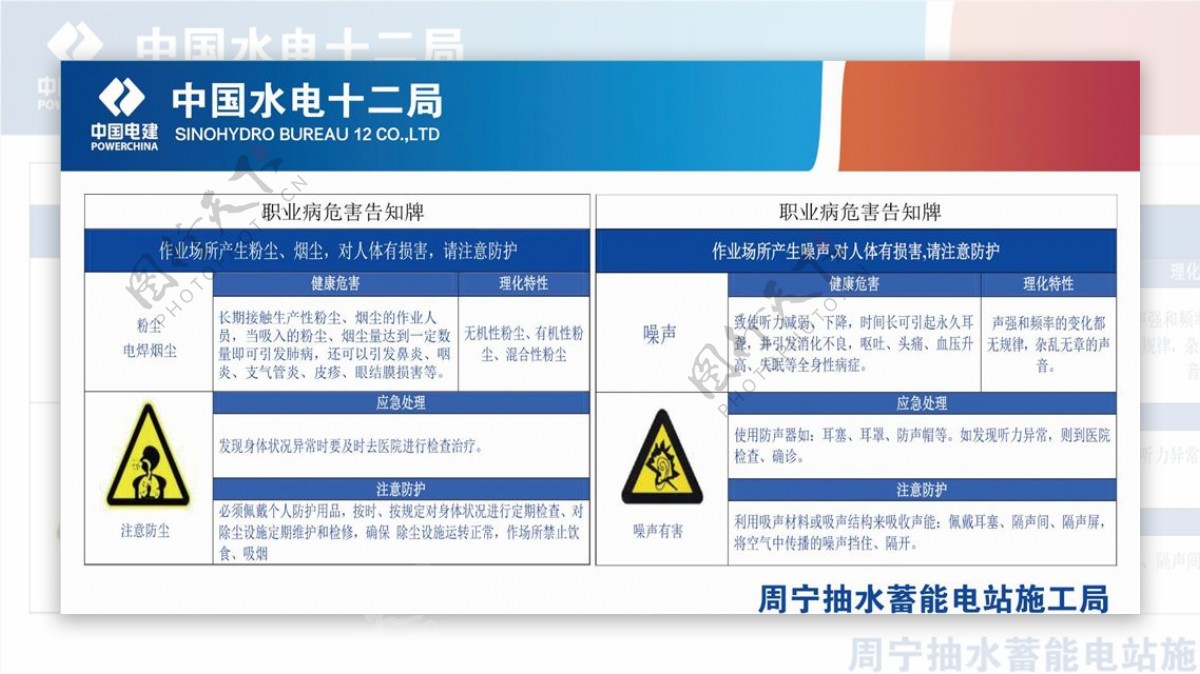 职业病危害告知卡