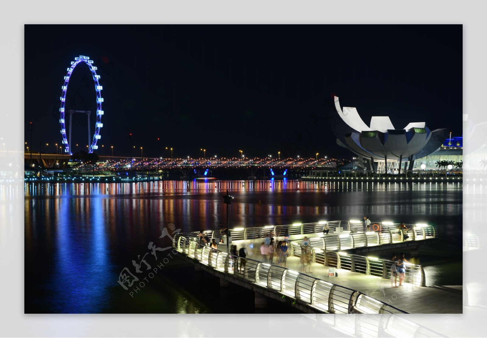 新加坡港湾夜景