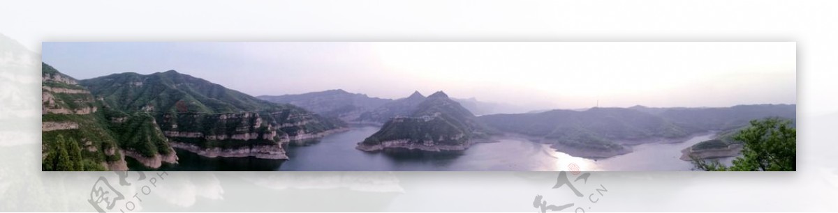 黄河三峡孟良全景图