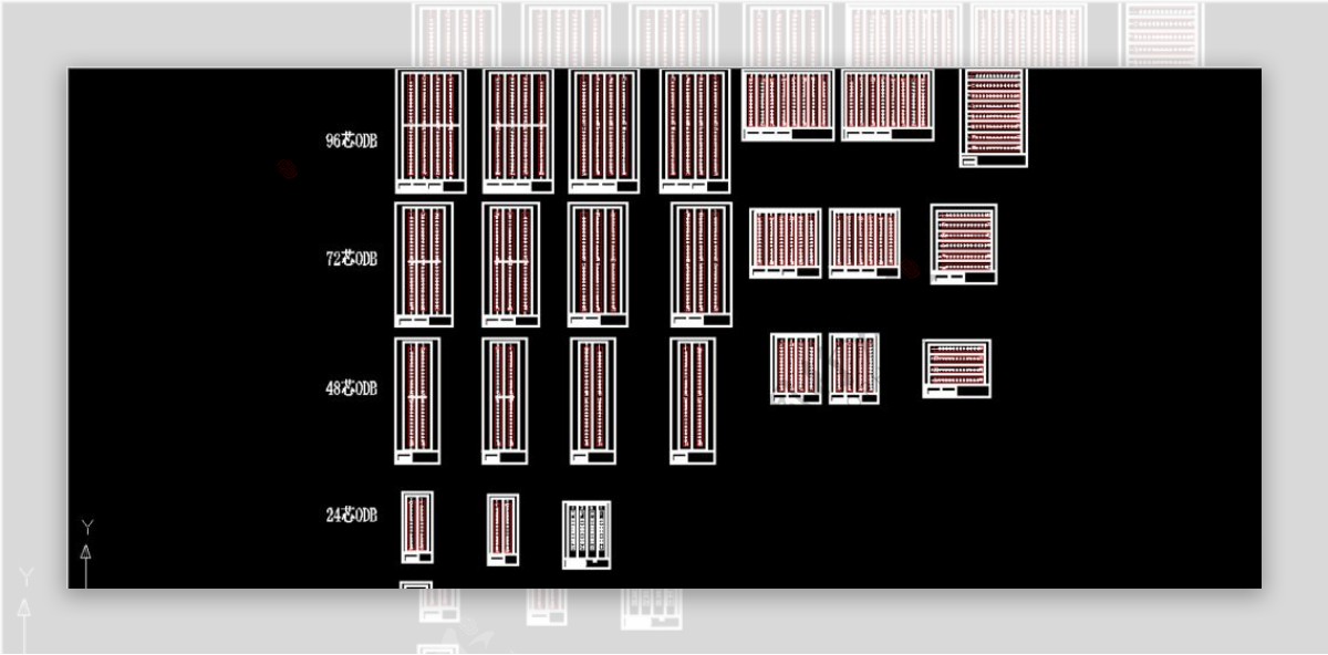 通信工程ODB分纤箱接线面板图