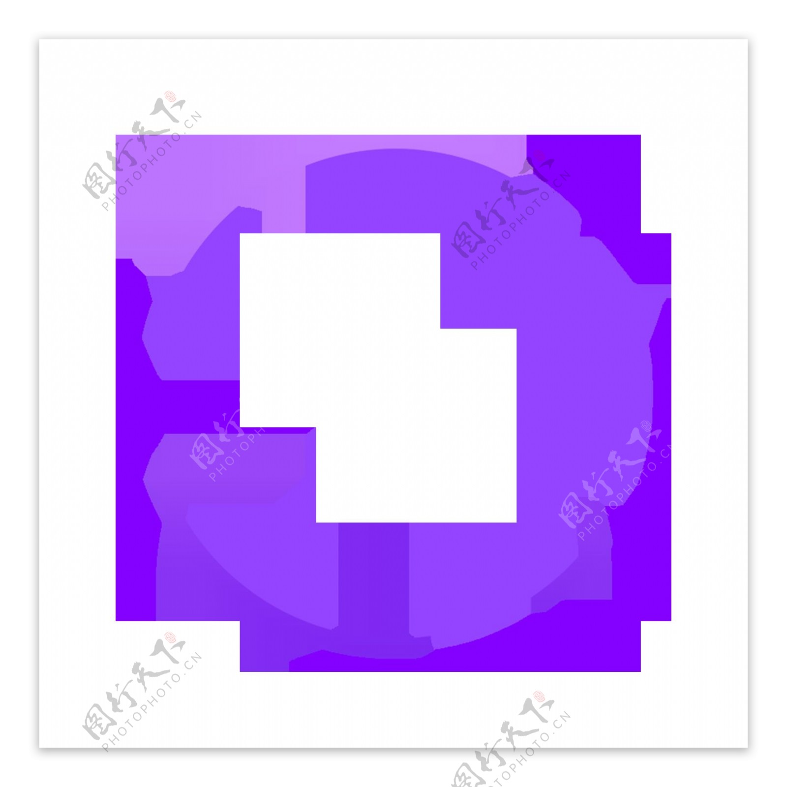 紫色圆圈png元素