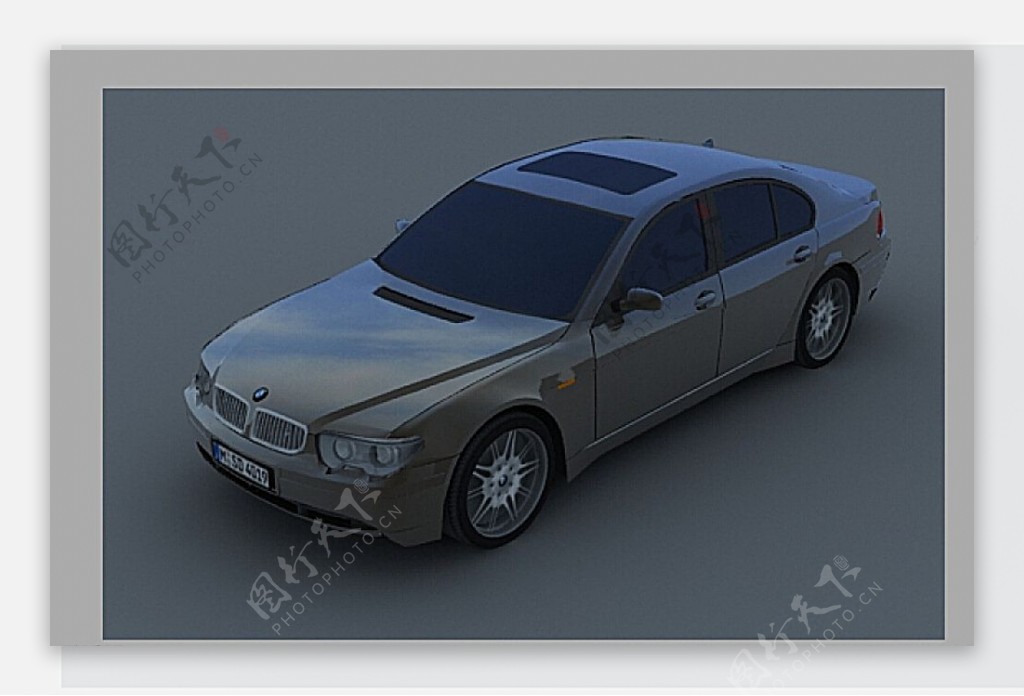 宝马车3D模型图片