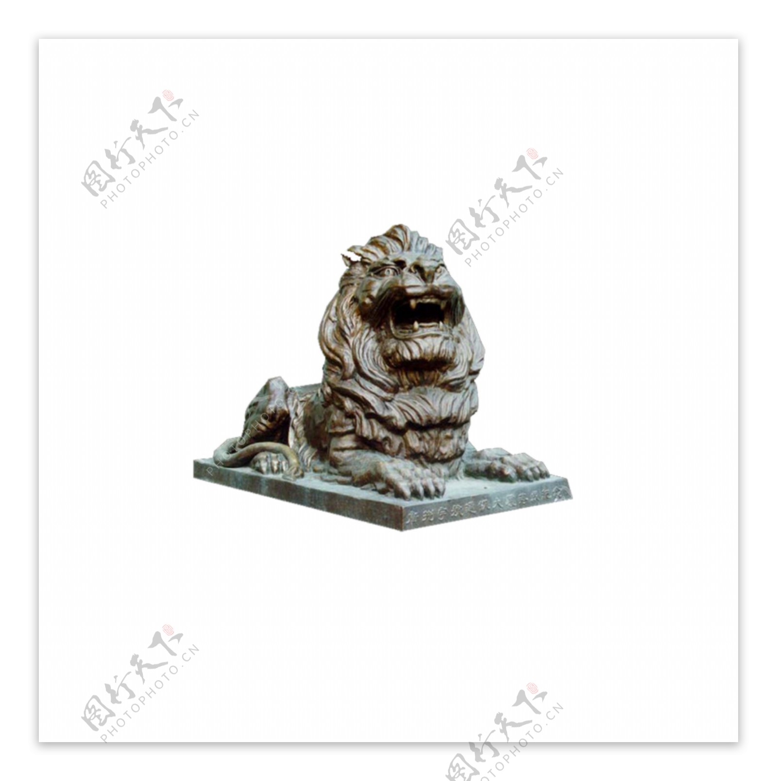 石狮雕像模型