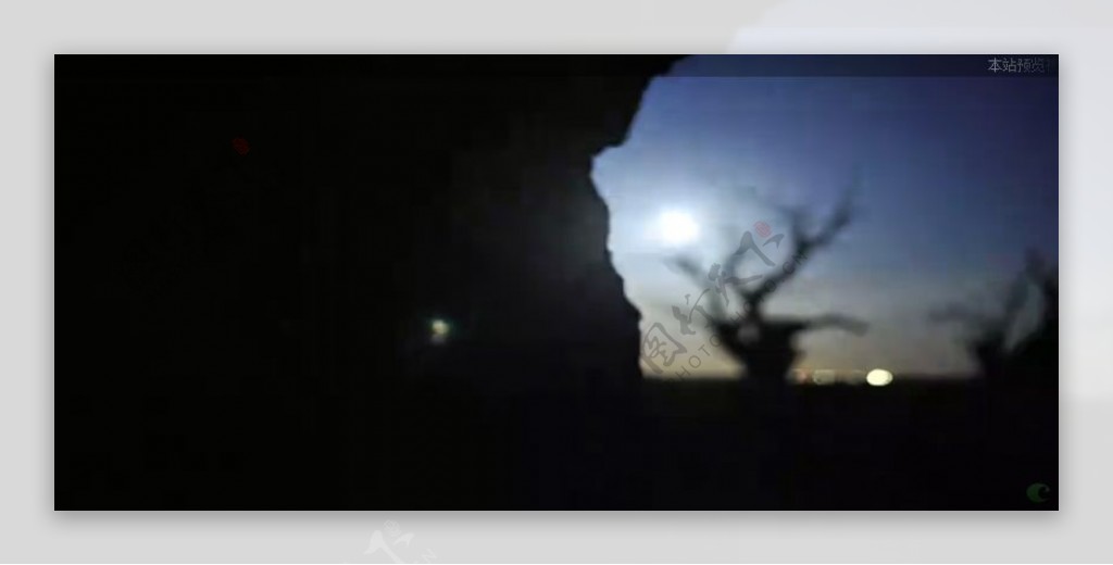 月亮升起高清实拍视频素材