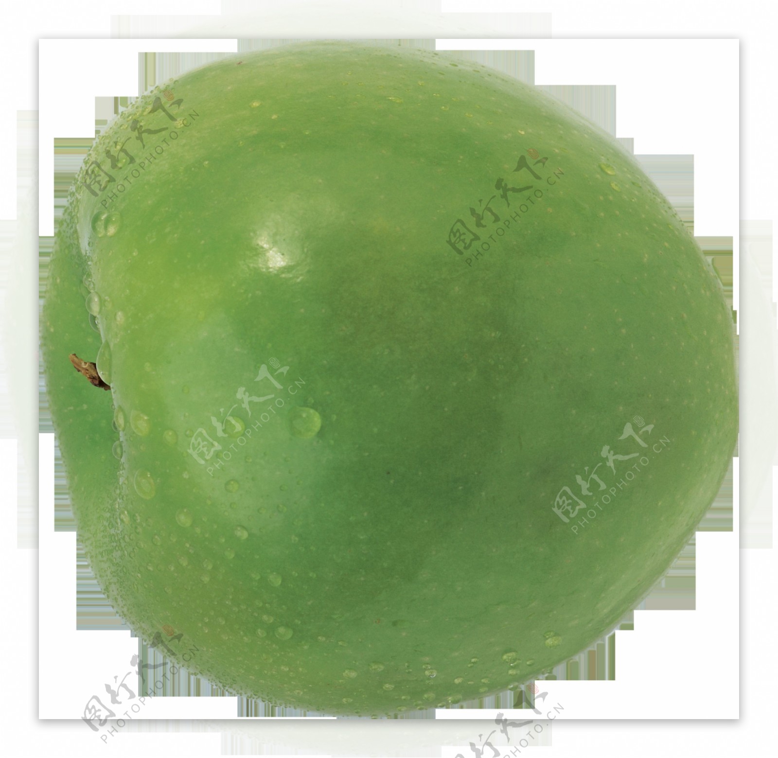 水灵的青苹果图片免抠png透明图层素材