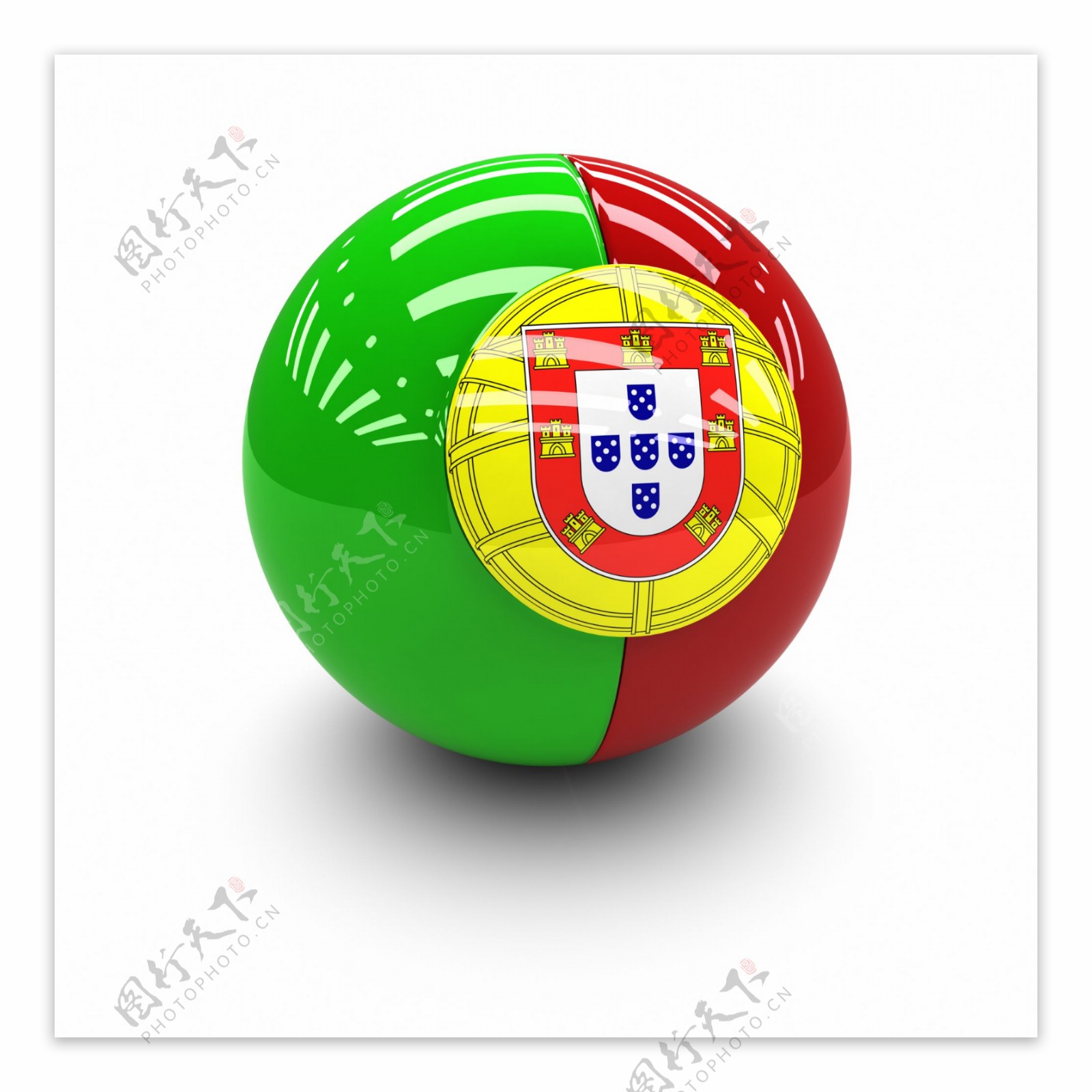 葡萄牙国旗球体图片