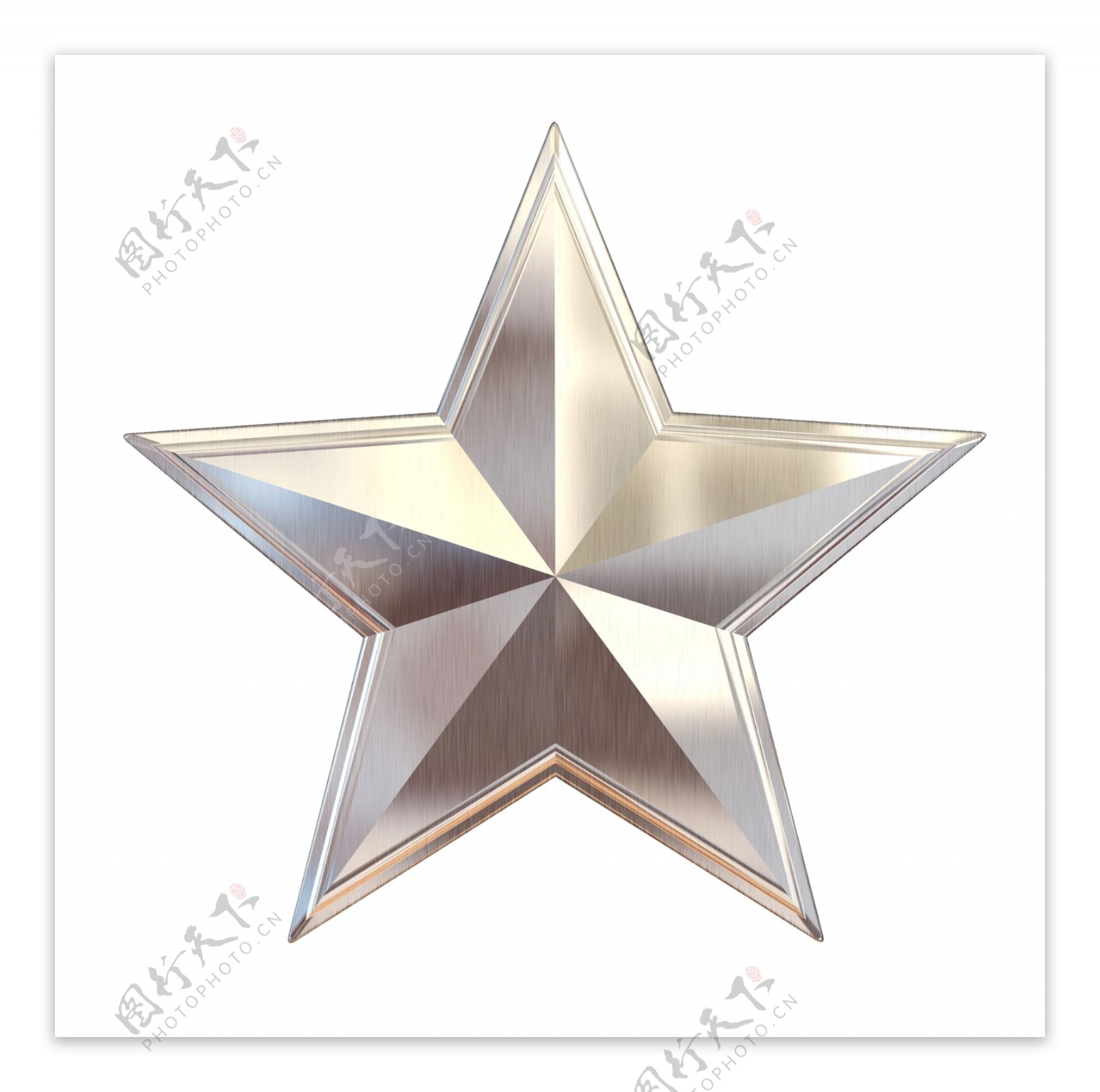 金属银色星星素材