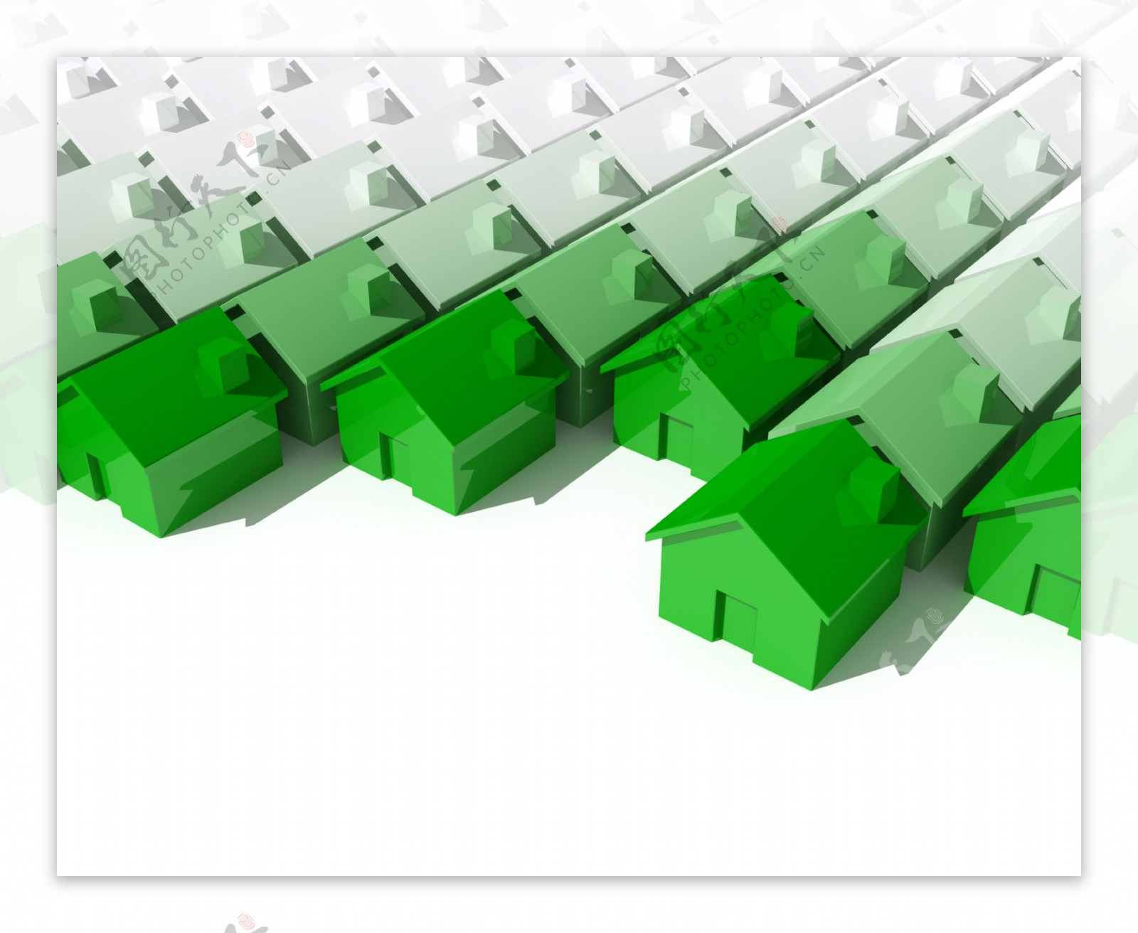 绿色房子模型