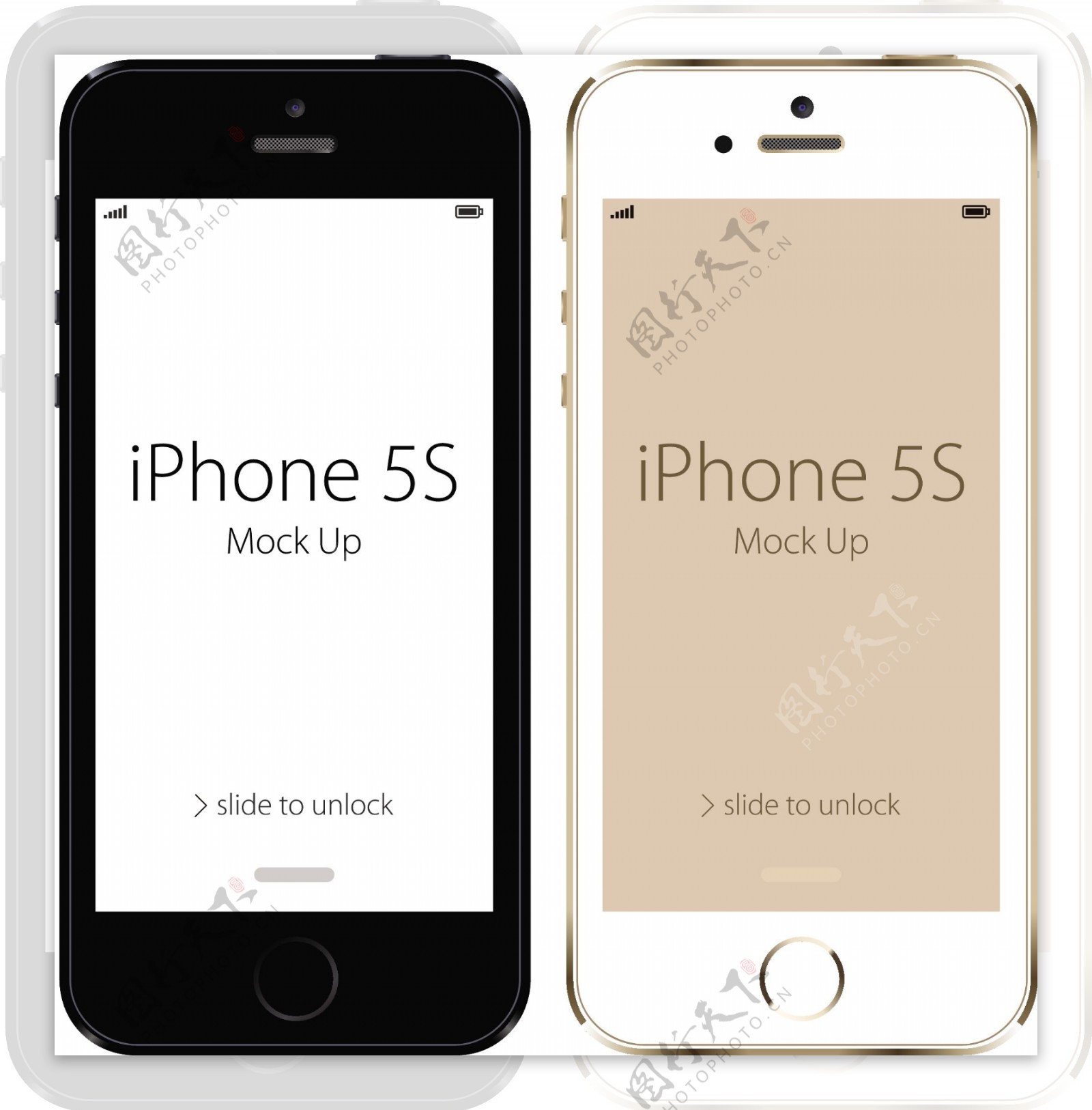 苹果iphone5s矢量素材图片
