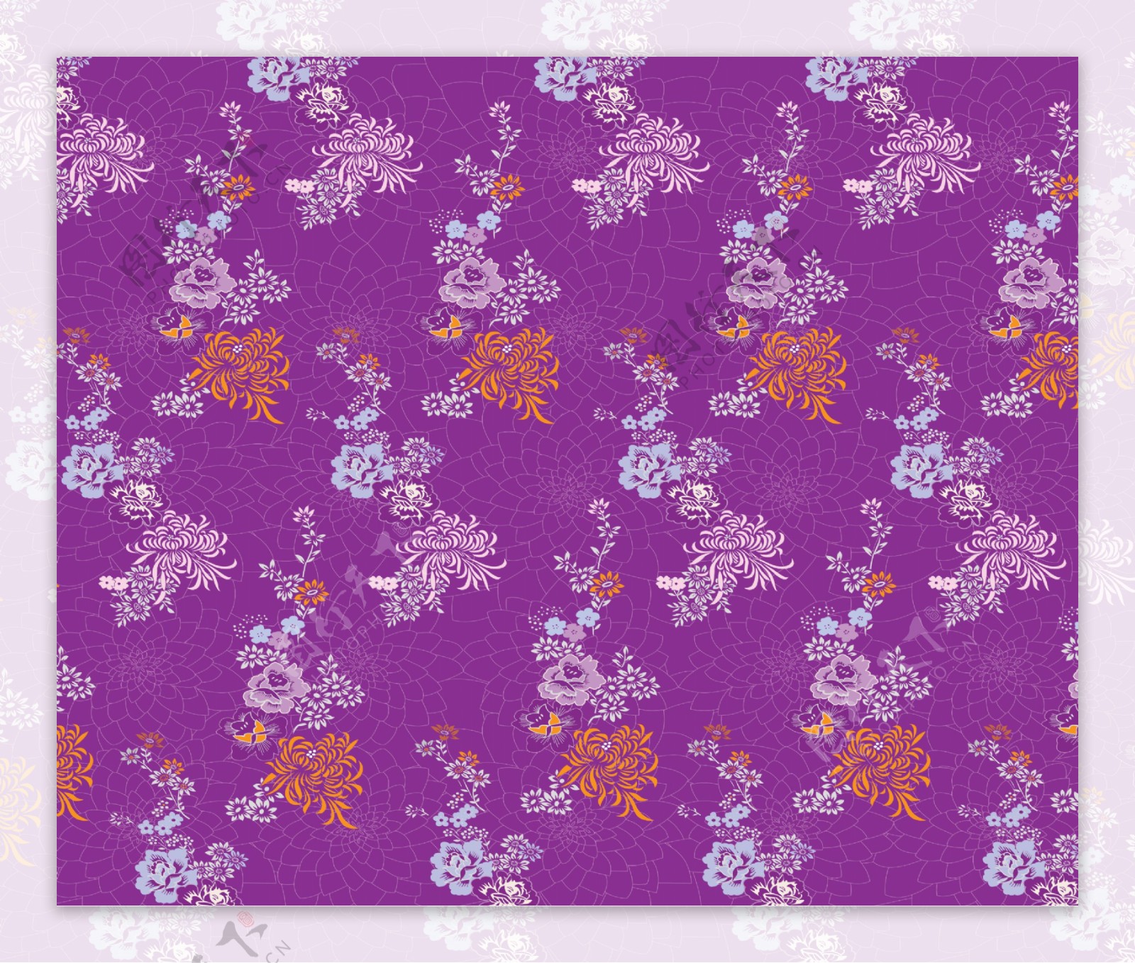 紫菊物语移门图案