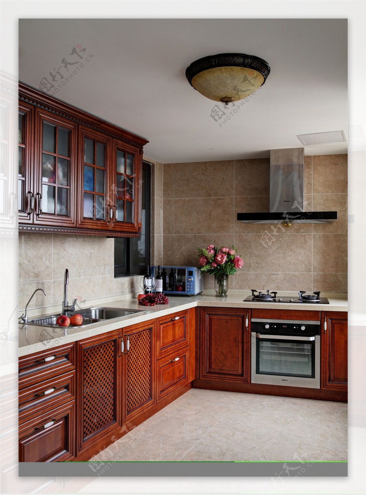 开放式厨房型设计，提升空间使用率-爱空间装修效果图