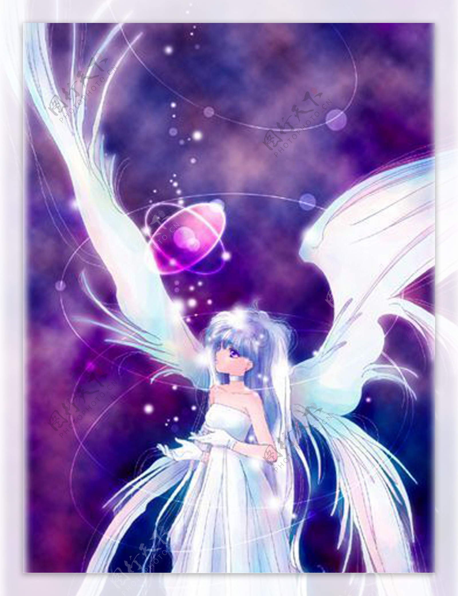 卡通天使仙女装饰画图片
