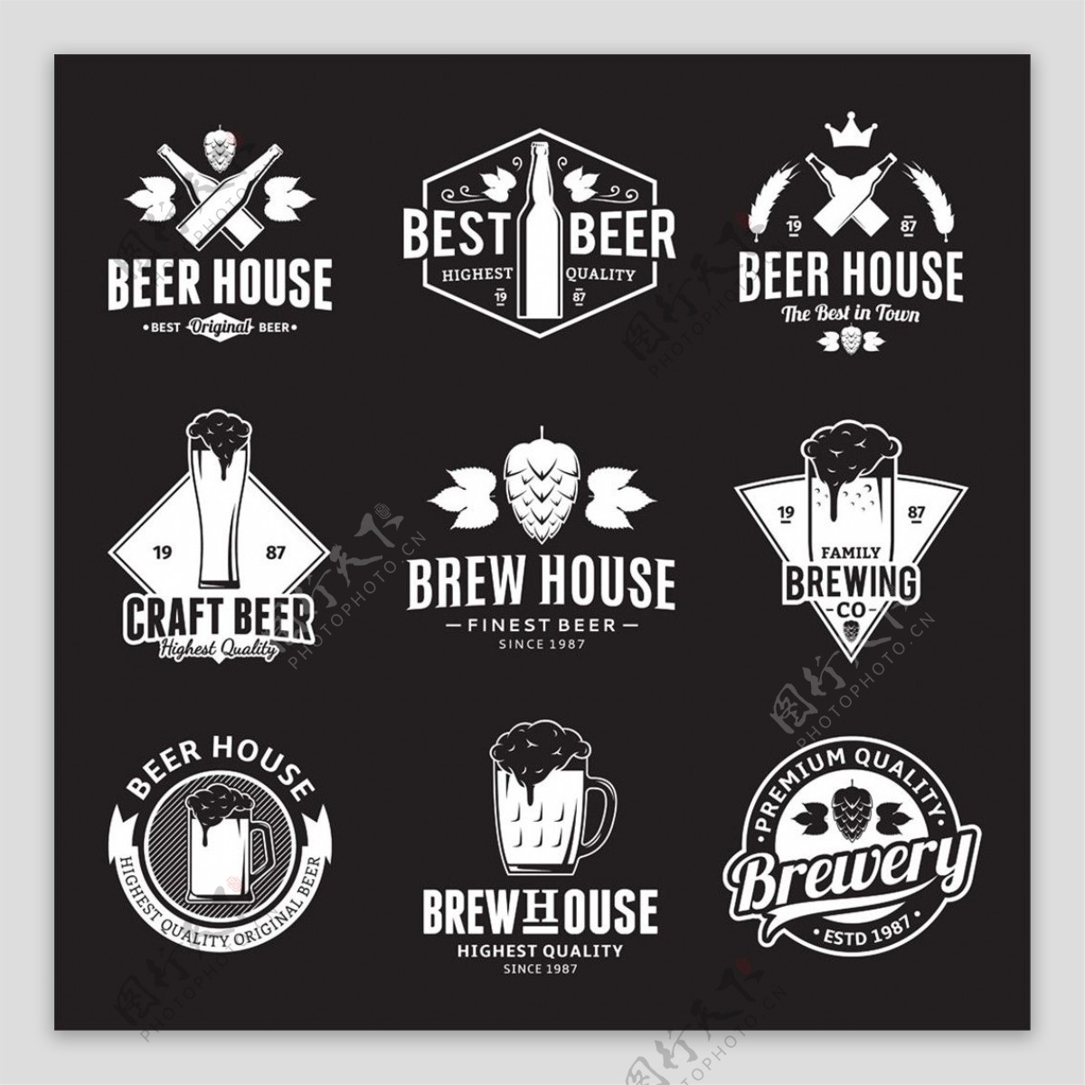 啤酒饮料标志图片